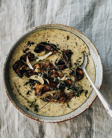 Wild Mushroom Polenta Bowls