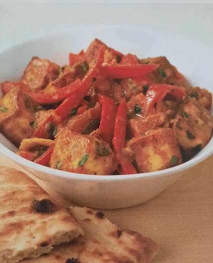 Paneer and sweet pepper curry