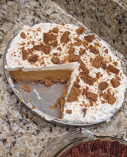 Bourbon Pumpkin Chiffon Pie