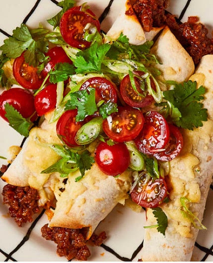 Smoky Beef Enchiladas With Fresh Tomato Salsa