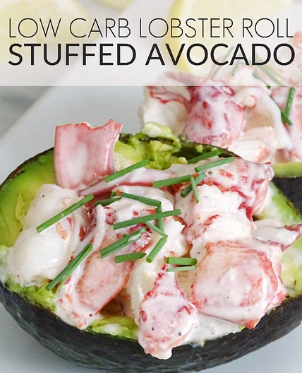 Low Carb Lobster Roll Stuffed Avocado