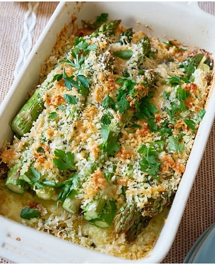 Asparagus gratin recipe on Second Nature