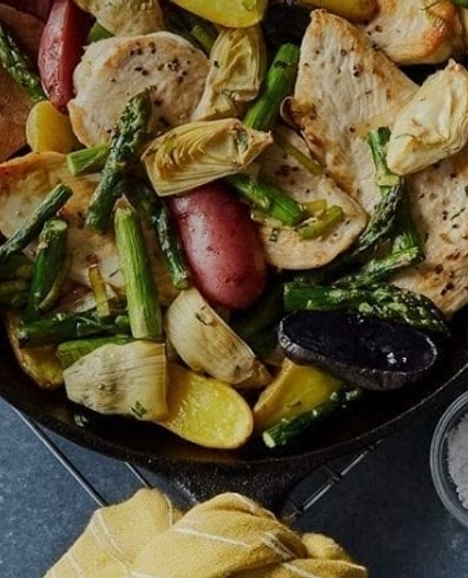 Spring Chicken & Asparagus Skillet