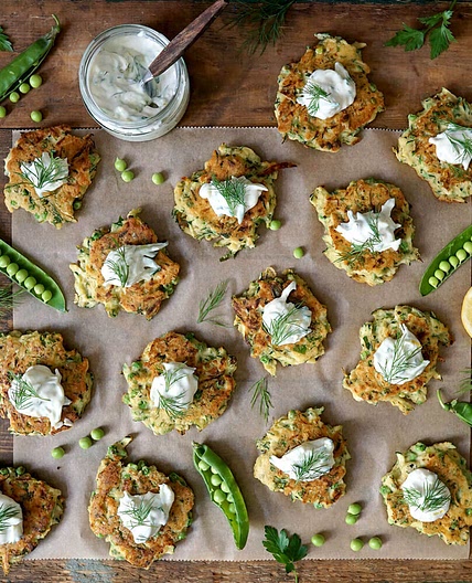 Pea and Zucchini Fritters — Wholy Goodness