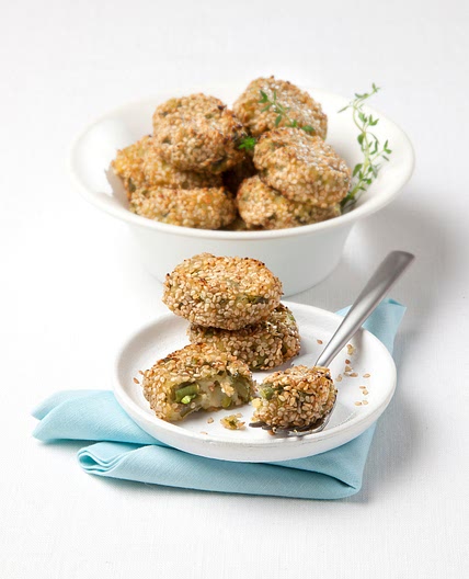 Polpette vegetariane al sesamo