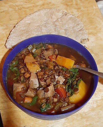 Lentil Soup with Butternut Squash