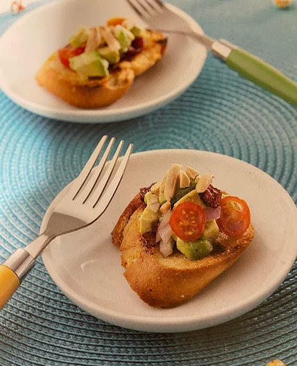 Salad Topped Bruschetta