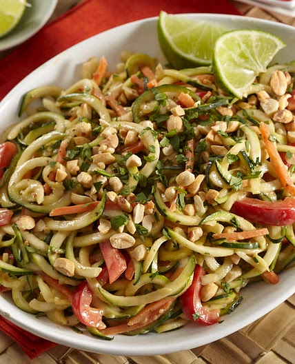 Nouilles de courgette à la thaïe