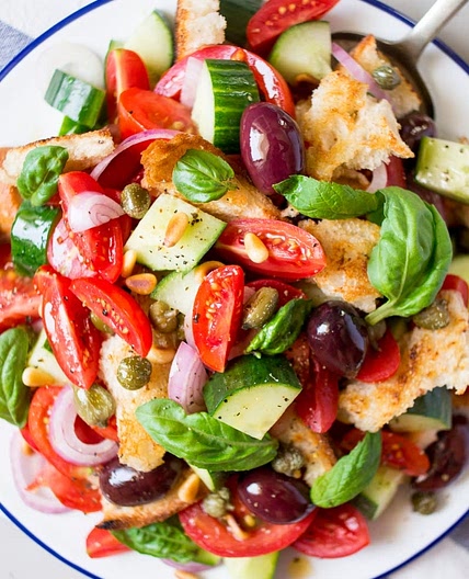 Summer Panzanella salad