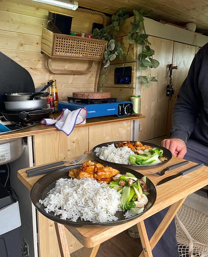 Sticky Chinese chicken with Sesame pak choi