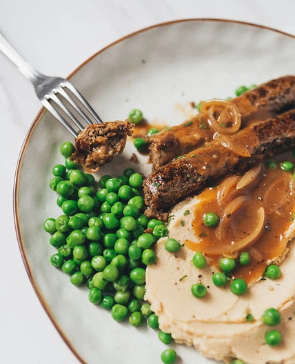 Vegan Bangers And Cauli-Mash