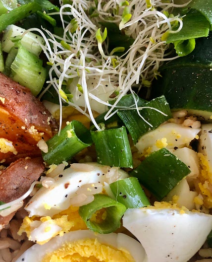 Low FODMAP Rice + Sweet Potatoes
