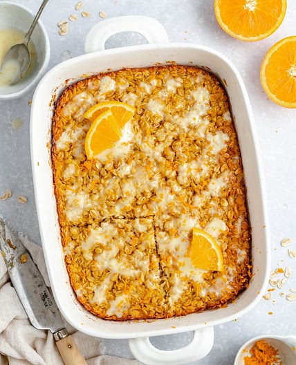 Orange Creamsicle Baked Oatmeal