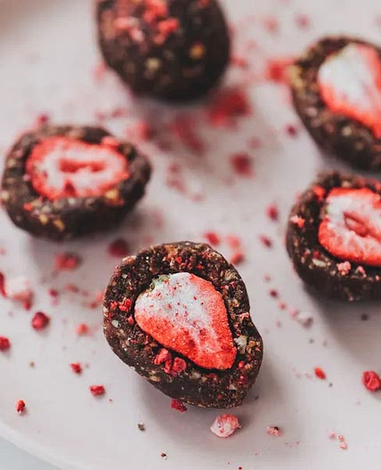 Strawberry Protein Bliss Balls