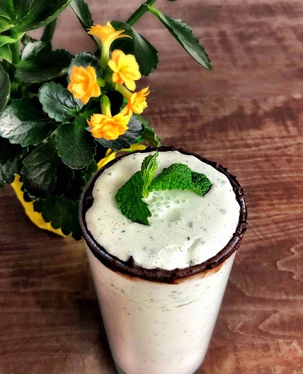 Low Carb Chocolate Mint Smoothie