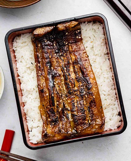 Vegan Unagi Don (Eggplant Unagi Kabayaki) うなぎ丼