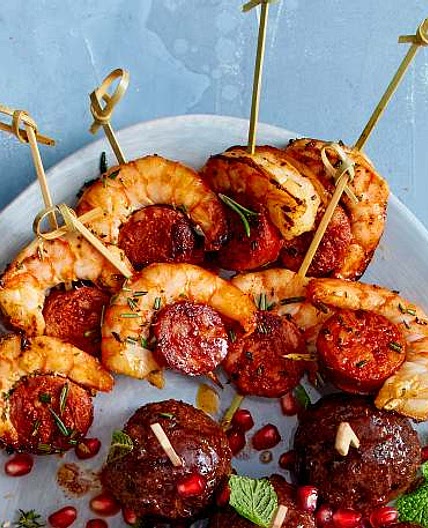Chorizogarnelen "Pop ’n’ Roll“
