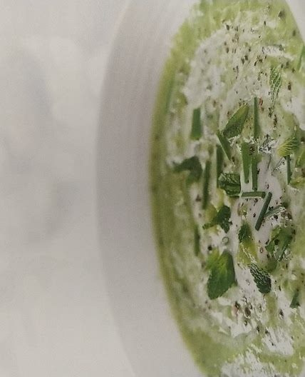 Green cucumber & mint gazpacho