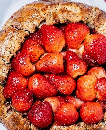 Tarte rustique aux fraises