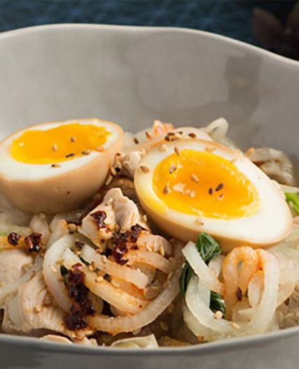 Chicken and Kohlrabi Noodle Soup
