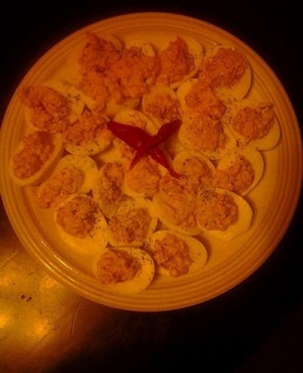 Crawfish Deviled Eggs