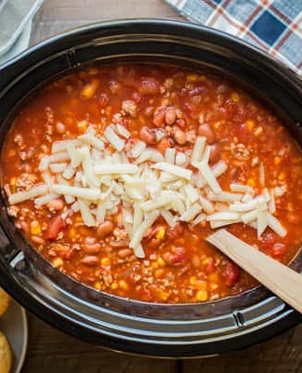 Slow Cooker Chipotle Turkey Chili