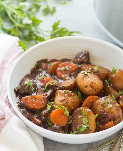 Honey Balsamic Slow Cooker Beef Stew Recipe + VIDEO