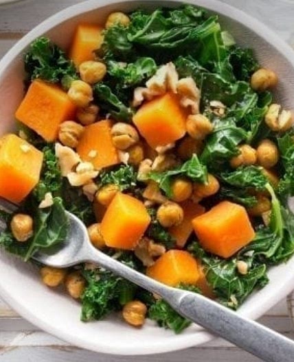Sweet Potato and Roasted Chickpea Bowl