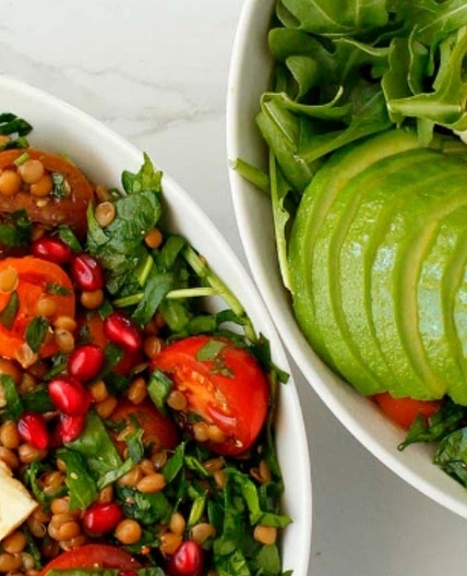 Halloumi & Lentil Salad Bowl