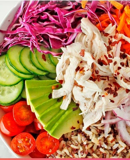 Rainbow Chicken Bowl