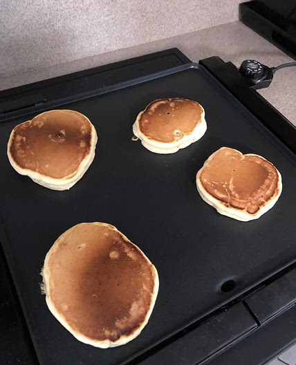 Fluffy Almond Breeze Blueberry Pancakes