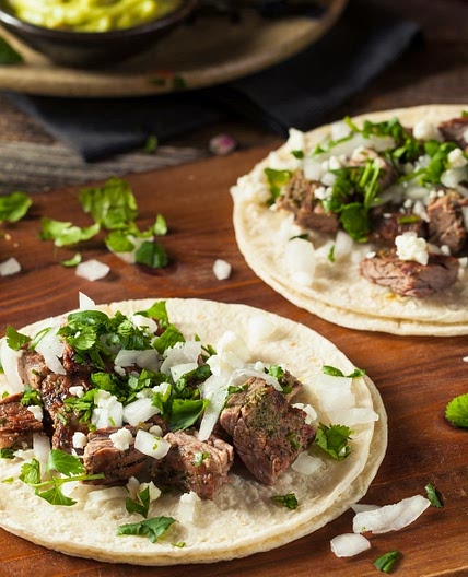 Tacos de cecina