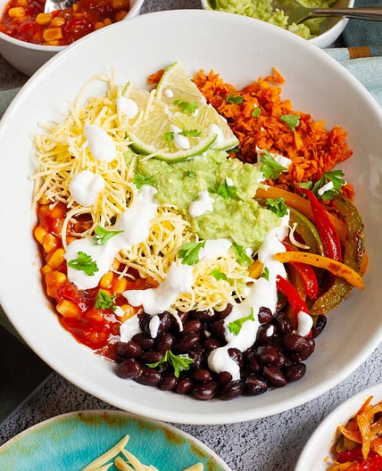 Mexican Sweet Potato "Rice" Bowl
