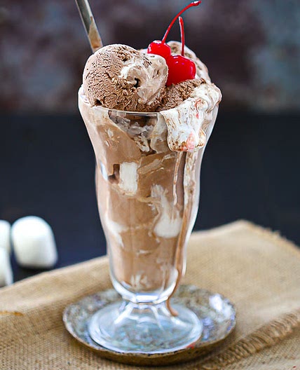 Chocolate Marshmallow Swirl Ice Cream