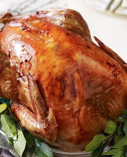 Maple-glazed turkey