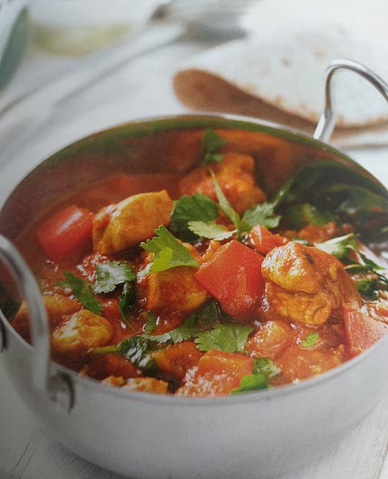 Low-fat chicken balti