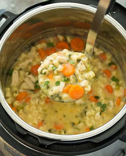 Creamy Instant Pot Chicken Noodle Soup Recipe