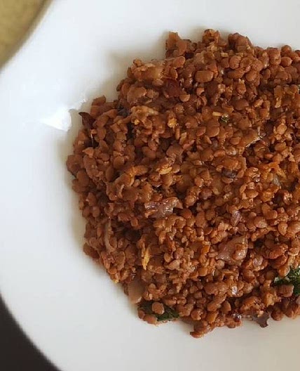 Horse gram stir fry / muthira Thoran