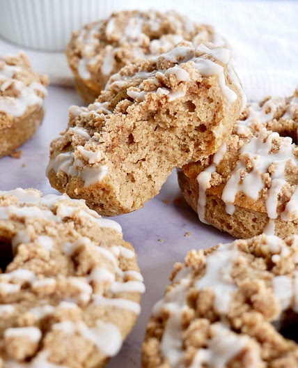 Paleo Cinnamon Crumb Cake Donuts