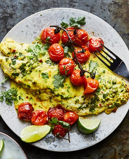 Coconut Fish and Tomato Bake