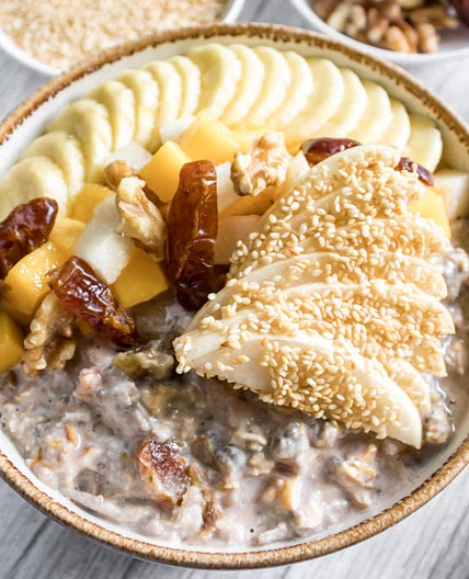 Sesame Bircher Muesli Bowl
