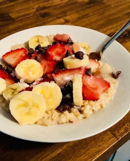 Banana Split Oatmeal