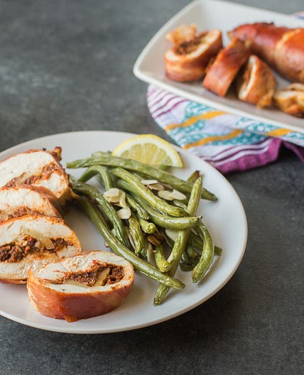 Stuffed Chicken Breasts with Tomato Pesto
