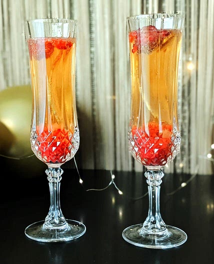 Raspberry and Pear Mocktail 