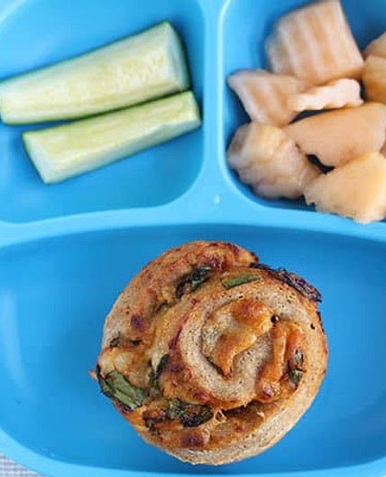 Mini Spinach and Cheese Pizza Roll Recipe