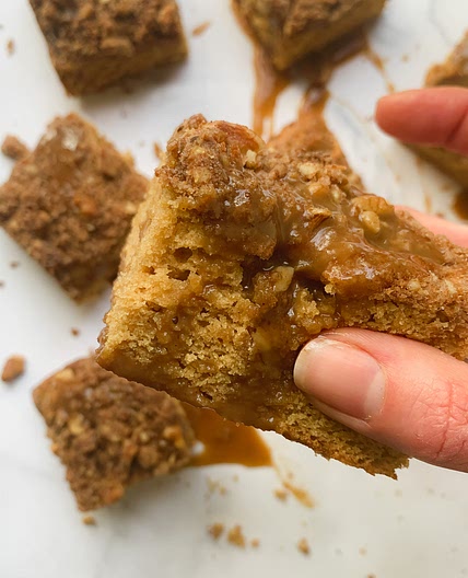 Salted Caramel Coffee Cake (Gluten Free, Dairy Free, Refined Sugar Free)