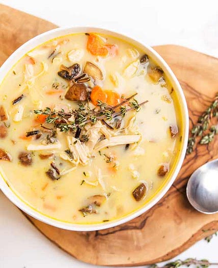 Healthy Chicken Wild Rice Soup Instant Pot, Stovetop, or Slow Cooker