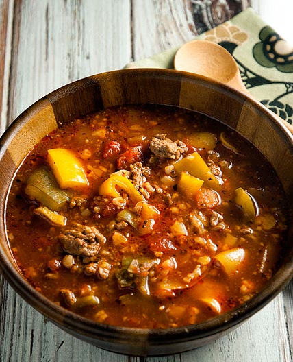 Slow Cooker Beef And Pepper Soup Recipe