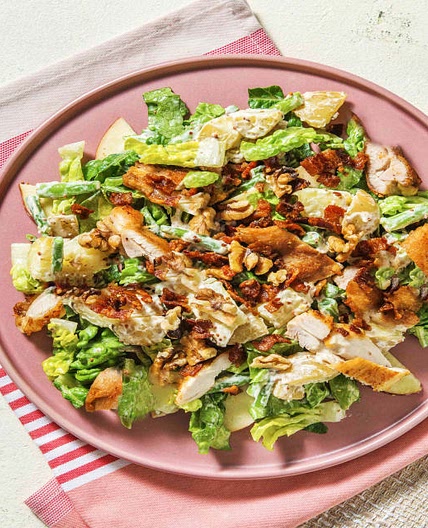Waldorf Salad Style Salad with Chicken and Bacon
