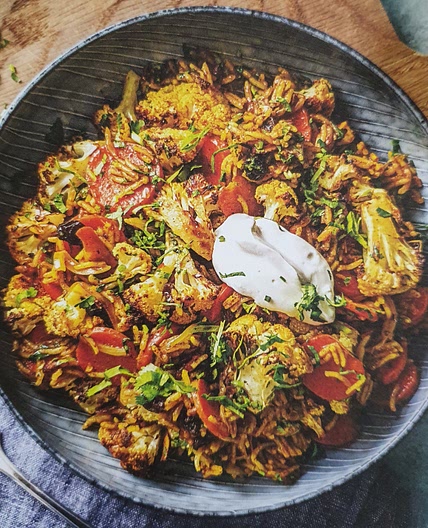 HF: Roasted Cauliflower Biryani